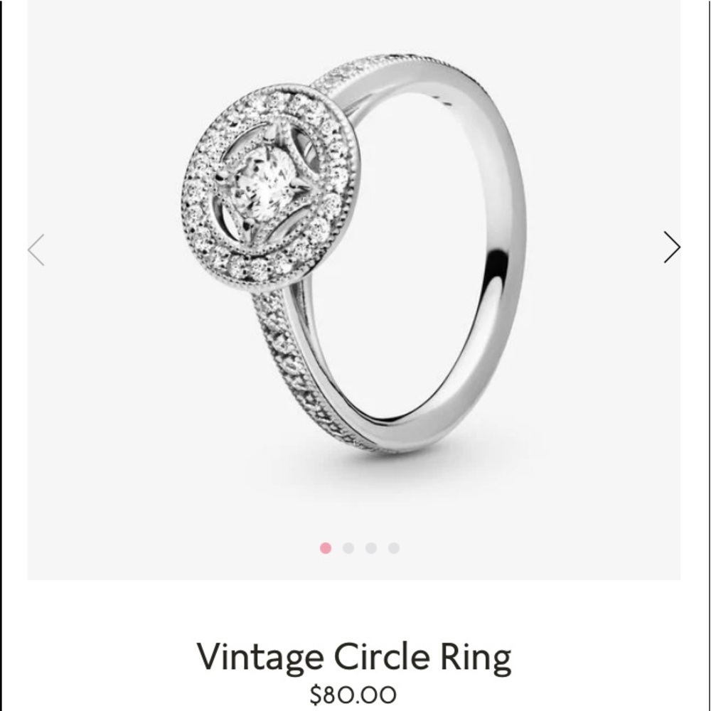PANDORA Vintage Circle Ring size 54